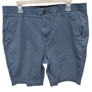 Plugg Flex Mens Blue Chino Shorts Size 30 Stretch Flat Front Casual‎ Summer